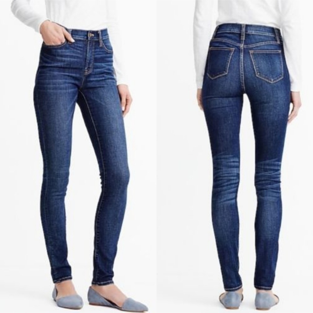 J.Crew Factory High Rise Skinny Stretch De…